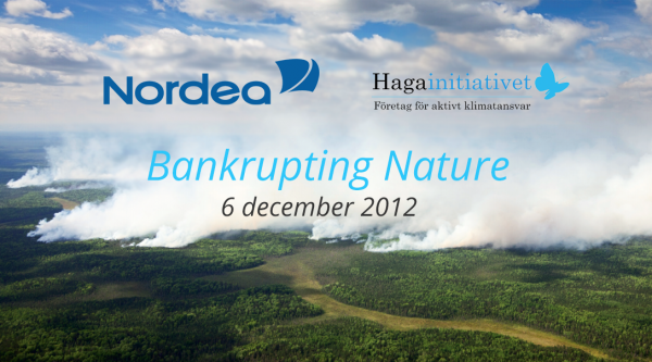 Seminarium: Bankrupting Nature 6 december